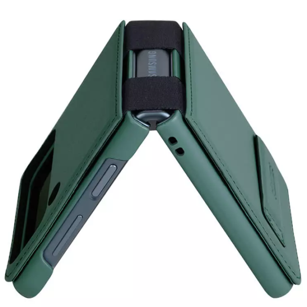 Husă pentru smartphone Samsung Galaxy Z Flip 4 5G Nillkin/ Back/ Piele/ Dark Green photo 3 Husă pentru smartphone Samsung Galaxy Z Flip 4 5G Nillkin/ Back/ Piele/ Dark Green photo 3