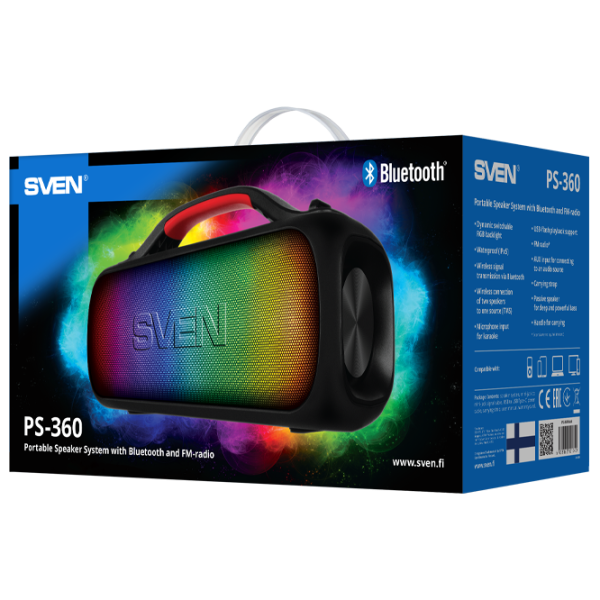 Boxă portabilă Sven PS-360 24 W/ Black photo 6
