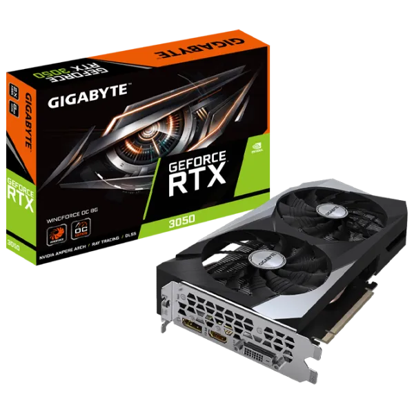 Placă video Gigabyte GeForce RTX 3050 WINDFORCE OC PCI Express x16 4.0 / 8 GB photo 7 Placă video Gigabyte GeForce RTX 3050 WINDFORCE OC PCI Express x16 4.0 / 8 GB photo 7