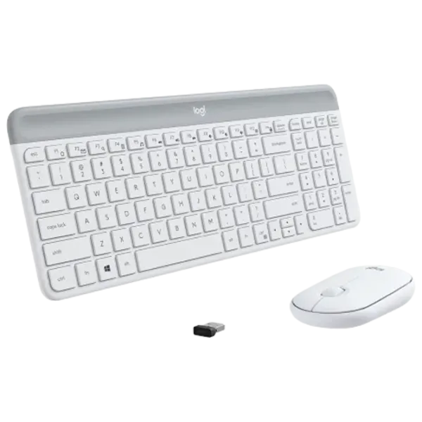 Tastatura & Mouse Logitech MK470 Wireless Fără fir/ White photo 3