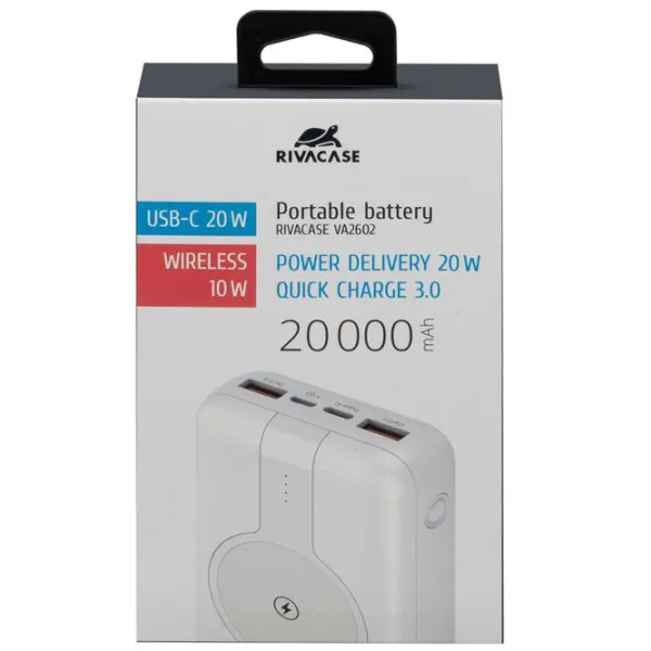 Power Bank RivaCase VA2602 20000 мАч/ Белый photo 4
