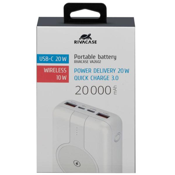 Power Bank RivaCase VA2602 20000 мАч/ Белый photo 4