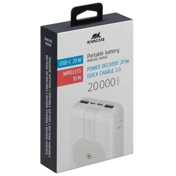 Power Bank RivaCase VA2602 20000 мАч/ Белый photo 5