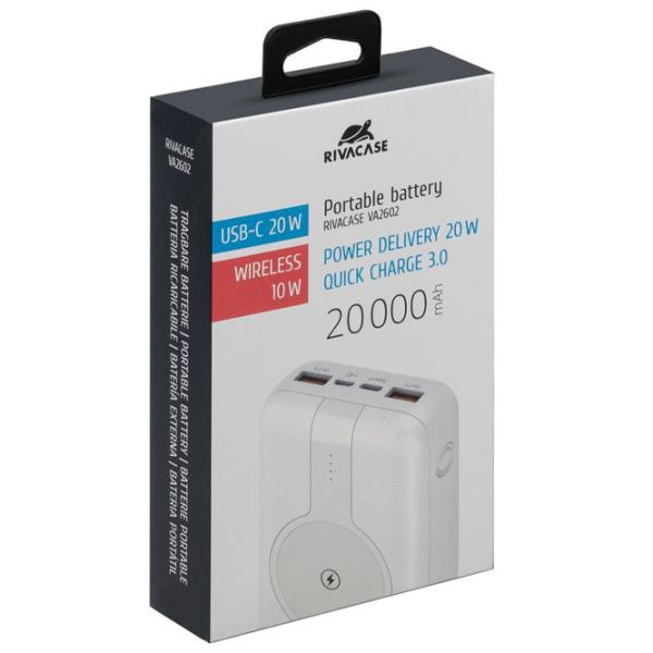 Power Bank RivaCase VA2602 20000 мАч/ Белый photo 5