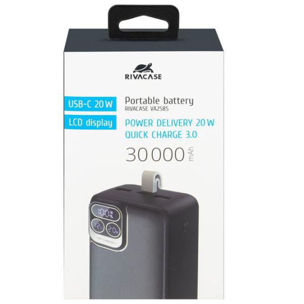 Power Bank RivaCase VA2585 30000 mAh/ Black photo 10