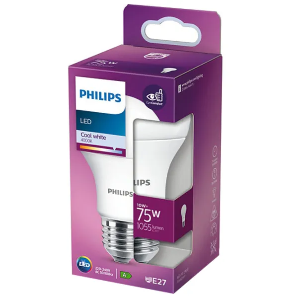 Лампочка светодиодная Philips CorePro LED bulb 51032200 E27/ 10 Вт/ 4000 K/ 1055лм/ White photo 2