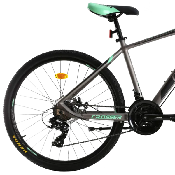 Bicicletă Crosser SOLO 29" 19" Aluminiu/ Gray Green photo 2