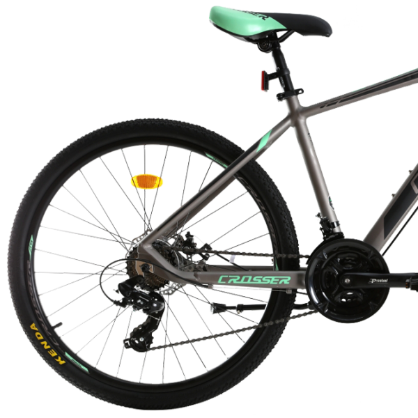 Bicicletă Crosser SOLO 29" 19" Aluminiu/ Gray Green photo 2