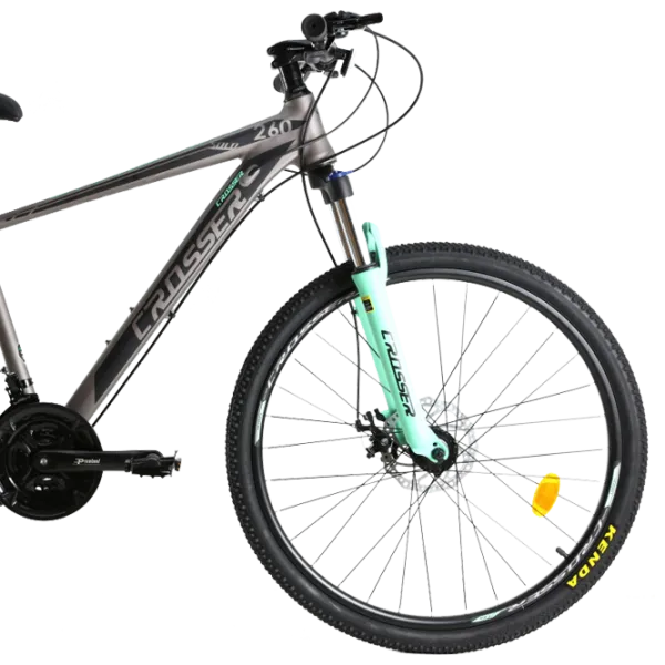 Bicicletă Crosser SOLO 29" 19" Aluminiu/ Gray Green photo 3