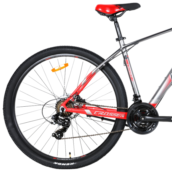 Bicicletă Crosser X880 29" 19" Aluminiu/ Red Gray photo 2 Bicicletă Crosser X880 29" 19" Aluminiu/ Red Gray photo 2