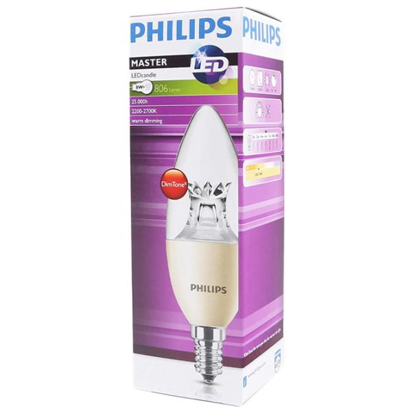 Лампочка светодиодная Philips Candle 929001211702 E14/ 8 Вт/ 2700 K/ 806лм/ White photo 2