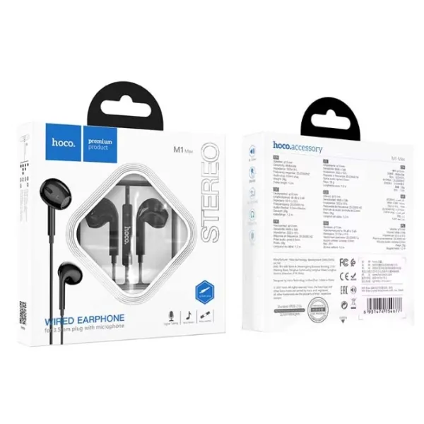 Căști Hoco M1 Max Black Cu fir/ Personal photo 5 Căști Hoco M1 Max Black Cu fir/ Personal photo 5