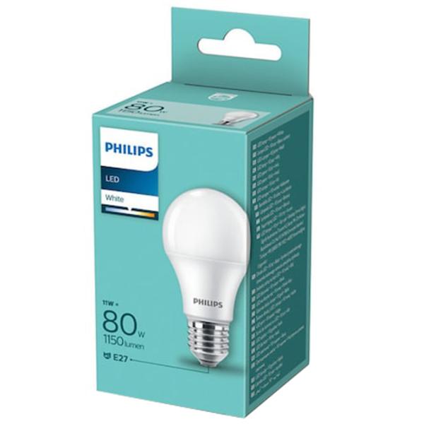 Лампочка светодиодная Philips A60 929002299593 E27/ 11 Вт/ 3000 K/ 1150лм/ White photo 2 Лампочка светодиодная Philips A60 929002299593 E27/ 11 Вт/ 3000 K/ 1150лм/ White photo 2