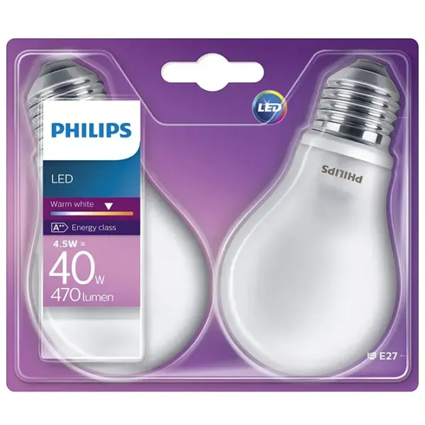 Комплект лампочек светодиодная Philips A60 929001323471 E27/ 8.5 Вт/ 4000 K/ 1055лм/ White photo 2