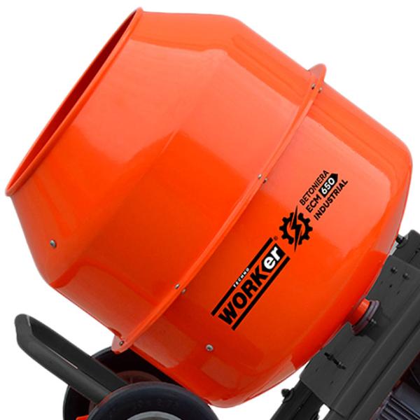Бетономешалка Technoworker ECM180L 180 л 1200 Вт/ Оранжевый photo 3