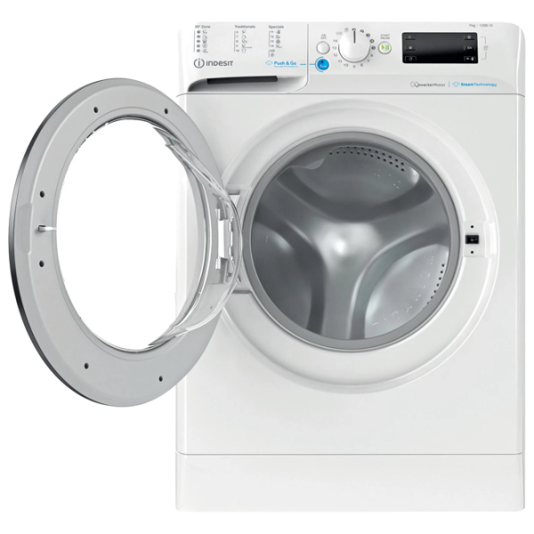 Стиральная машина Indesit BWSE 71295 X WBV EU 7 кг / 1200 об/мин / Белый photo 4 Стиральная машина Indesit BWSE 71295 X WBV EU 7 кг / 1200 об/мин / Белый photo 4