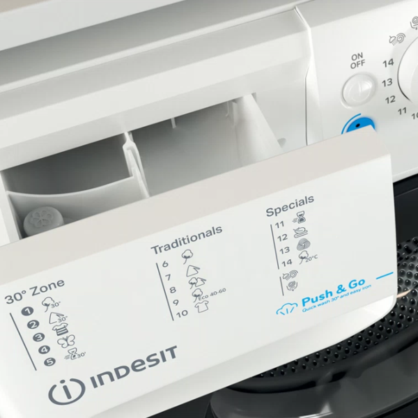 Стиральная машина Indesit BWSE 71295 X WBV EU 7 кг / 1200 об/мин / Белый photo 6 Стиральная машина Indesit BWSE 71295 X WBV EU 7 кг / 1200 об/мин / Белый photo 6