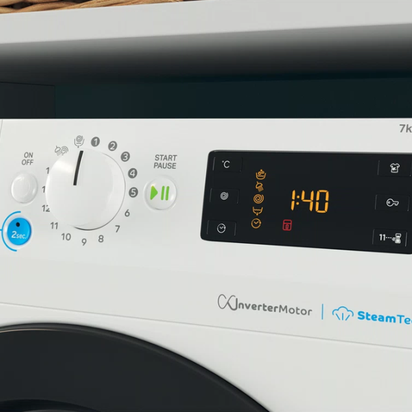 Стиральная машина Indesit BWSE 71295 X WBV EU 7 кг / 1200 об/мин / Белый photo 7 Стиральная машина Indesit BWSE 71295 X WBV EU 7 кг / 1200 об/мин / Белый photo 7