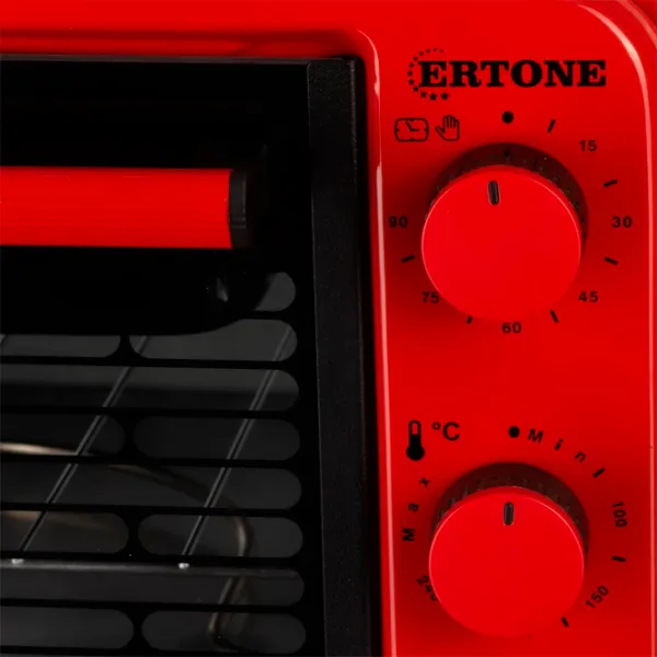 Cuptor electric Ertone ERT-MN9060RS 36 l / 1420 W / Red photo 4 Cuptor electric Ertone ERT-MN9060RS 36 l / 1420 W / Red photo 4