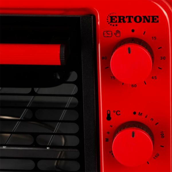 Cuptor electric Ertone ERT-MN9060RS 36 l / 1420 W / Red photo 4 Cuptor electric Ertone ERT-MN9060RS 36 l / 1420 W / Red photo 4
