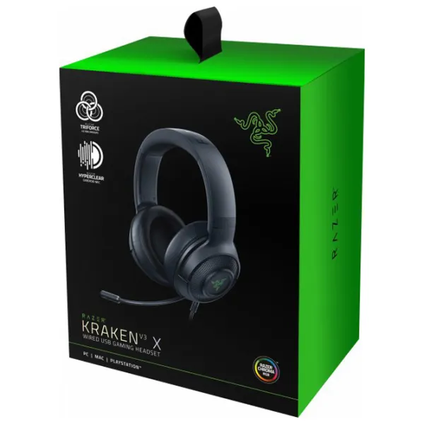 Наушники Razer Kraken V3 X Черный Проводная/ Игровой photo 5