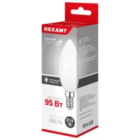 Лампочка светодиодная Rexant C37 604-028 E14/ 11.5 Вт/ 4000 K/ 1093лм/ White photo 2