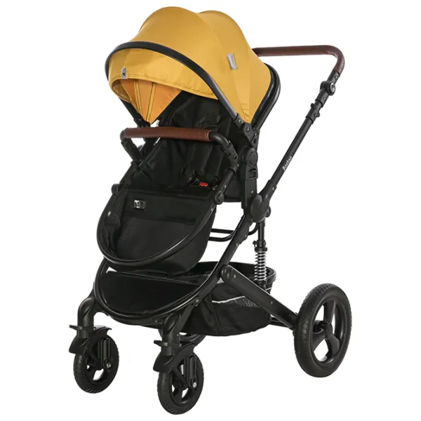 Cărucior pentru copil Lorelli Boston 2 in 1 10021832338/ Yellow photo 4