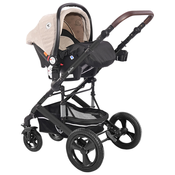 Cărucior pentru copil Lorelli Boston 3 in 1 10021582150/ Beige photo 5