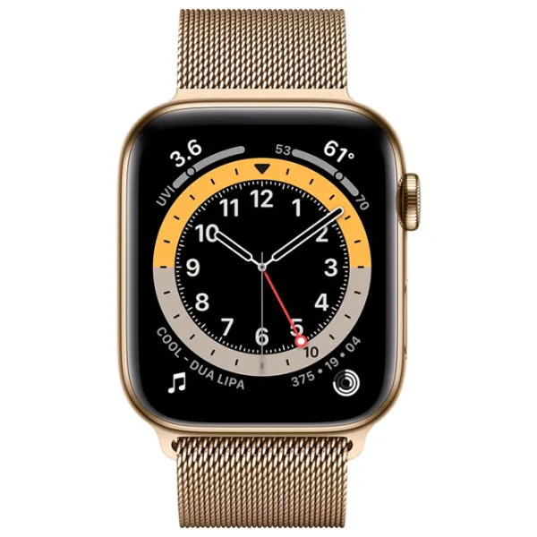 Умные часы Apple Watch Series 6 1.78"/ M09G3/ Стальной Золотой photo 2