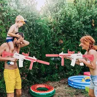 Водяной пистолет Water Gun M416 3+/ Вода/ Розовый photo 7