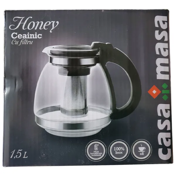 Infuzor CasaMasa HONEY S91 1.5 l/ Transparent photo 3