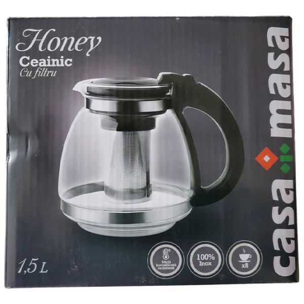 Infuzor CasaMasa HONEY S91 1.5 l/ Transparent photo 3