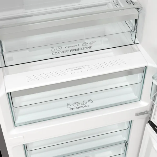 Frigider Gorenje NRK 6192 AXL4 cu congelator jos 302 l / 185 cm / Inox photo 9