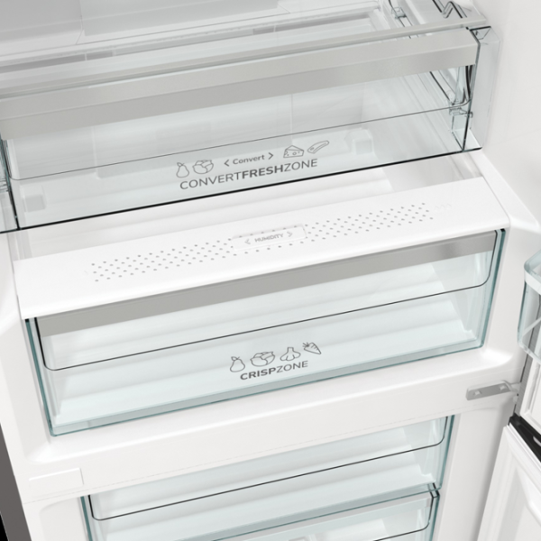 Frigider Gorenje NRK 6192 AXL4 cu congelator jos 302 l / 185 cm / Inox photo 9