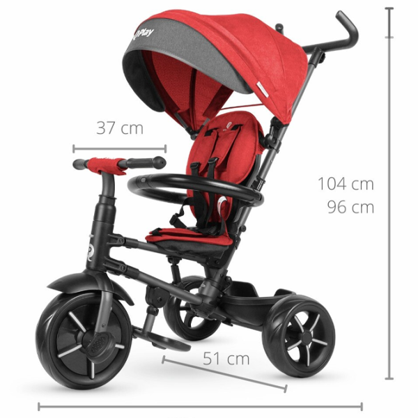 Трицикл Qplay Rito Star 20 кг/ Красный photo 9 Трицикл Qplay Rito Star 20 кг/ Красный photo 9