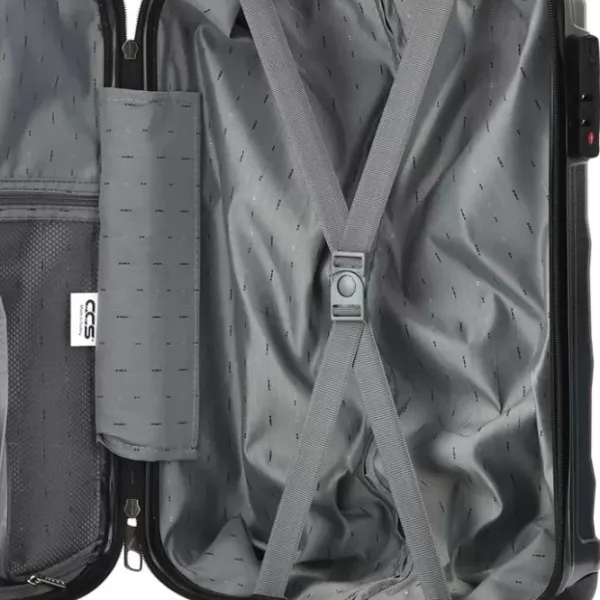 Чемодан CCS 5226 62л/ Черный Серый photo 6 Чемодан CCS 5226 62л/ Черный Серый photo 6