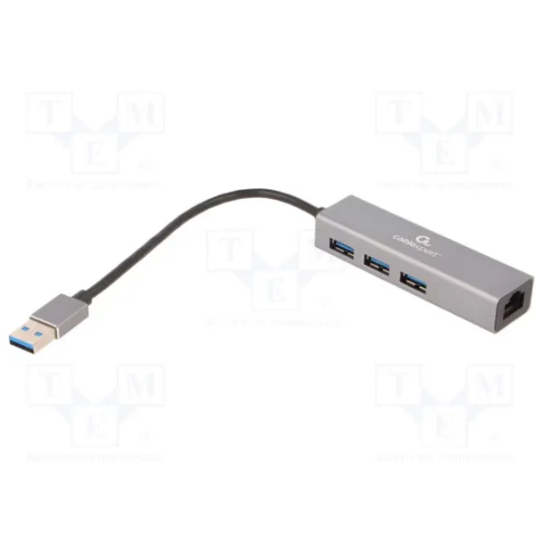 Adaptor de rețea Cablexpert A-AMU3-LAN-01 LAN/ Gray photo 2