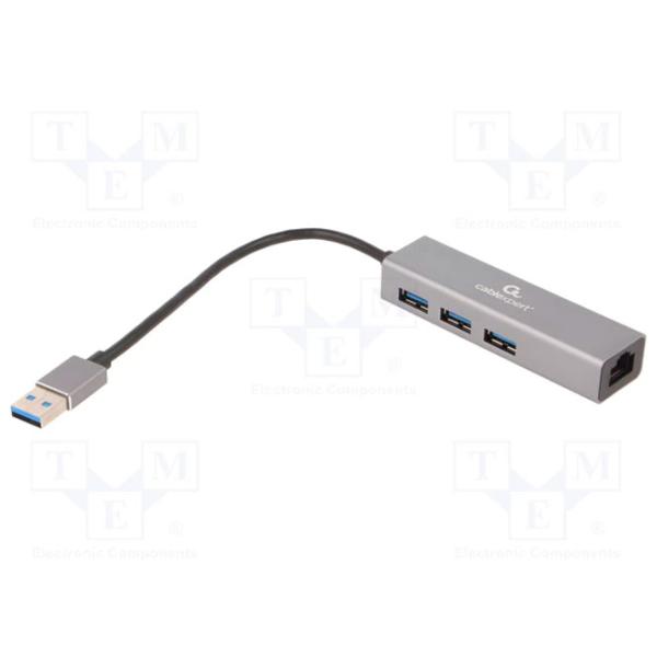 Adaptor de rețea Cablexpert A-AMU3-LAN-01 LAN/ Gray photo 2