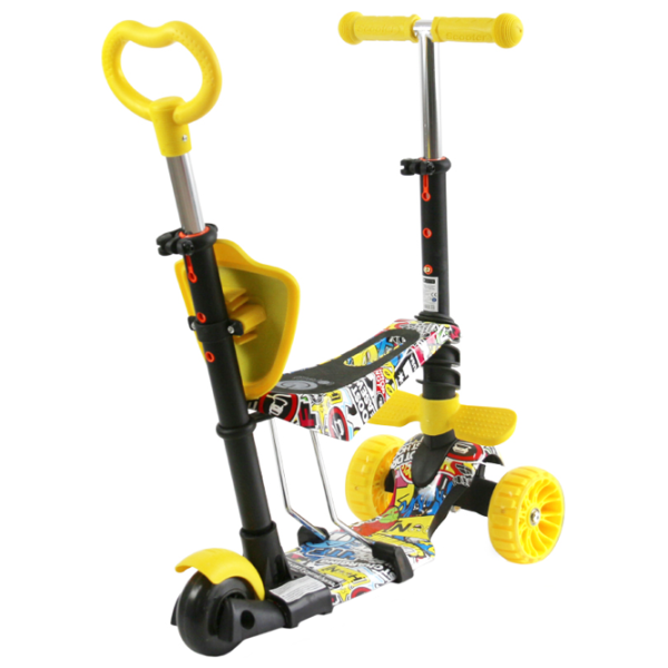 Детский трёхколёсный самокат Lorelli Draxter Plus (10390140019) 20 кг/ Желтый photo 2