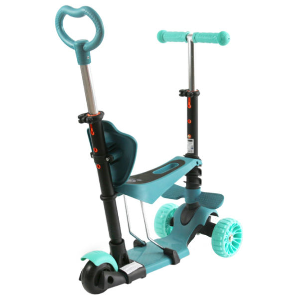 Trotinetă pentru copii cu trei roți Lorelli Draxter Plus (10390140020) 20 kg/ Mint photo 2