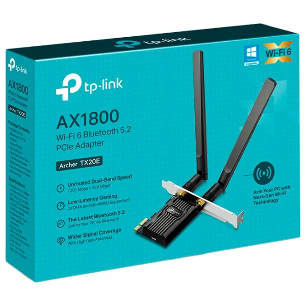 Adaptor de rețea TP-Link Archer TX20E Antenă/ Black photo 5