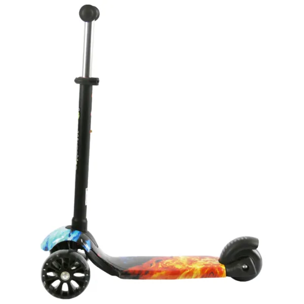 Trotinetă pentru copii cu trei roți Lorelli Draxter (10390130018) 20 kg/ Black photo 2