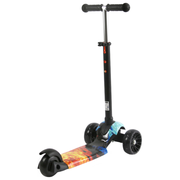 Trotinetă pentru copii cu trei roți Lorelli Draxter (10390130018) 20 kg/ Black photo 3