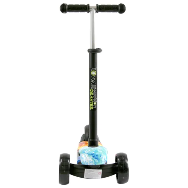 Trotinetă pentru copii cu trei roți Lorelli Draxter (10390130018) 20 kg/ Black photo 4