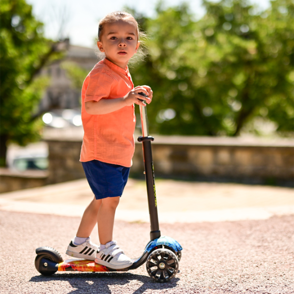 Trotinetă pentru copii cu trei roți Lorelli Draxter (10390130018) 20 kg/ Black photo 6