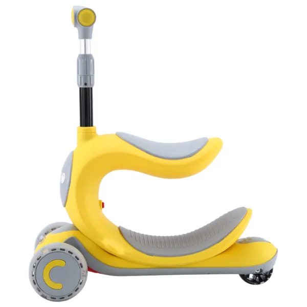 Trotinetă pentru copii cu trei roți Lorelli Trio (10390150004) 50 kg/ Yellow photo 2