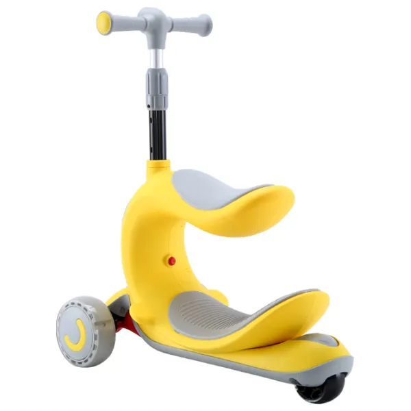 Trotinetă pentru copii cu trei roți Lorelli Trio (10390150004) 50 kg/ Yellow photo 3