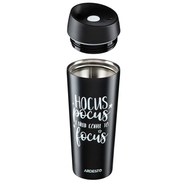 Cană termo Ardesto Coffee Time AR2645DMB Black 0.45l photo 2