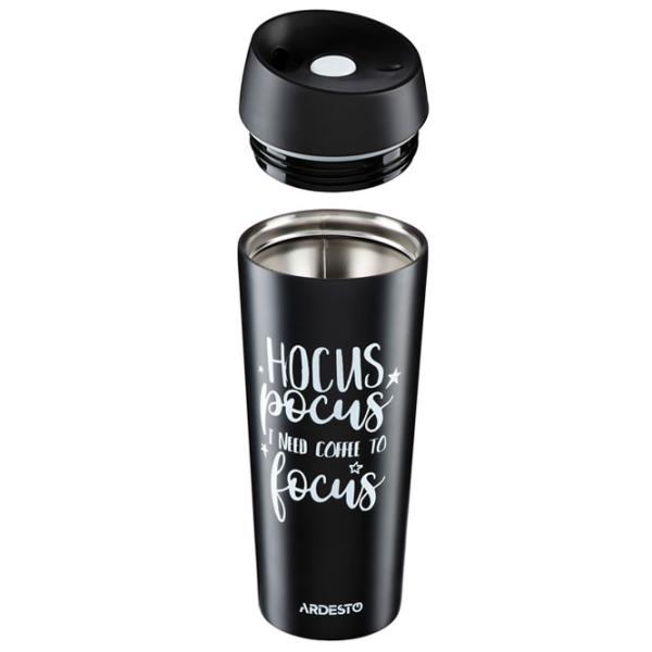 Cană termo Ardesto Coffee Time AR2645DMB Black 0.45l photo 2