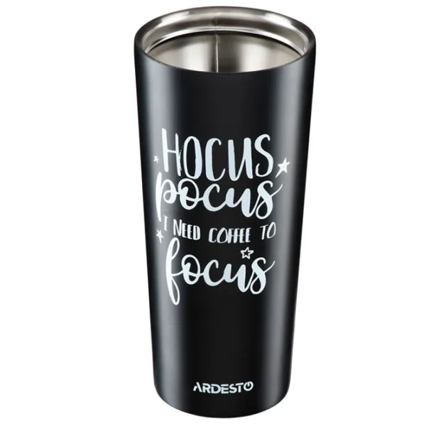 Cană termo Ardesto Coffee Time AR2645DMB Black 0.45l photo 3